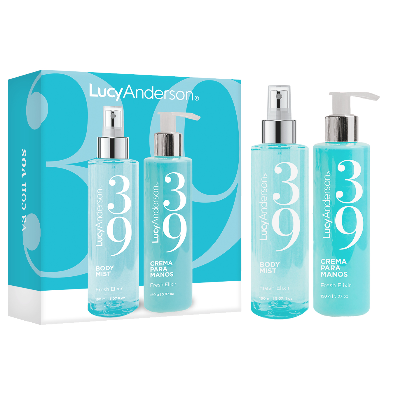 LUCY ANDERSON FRESH ELIXIR BODY MIST X 150 ML Y CREMA DE MANOS